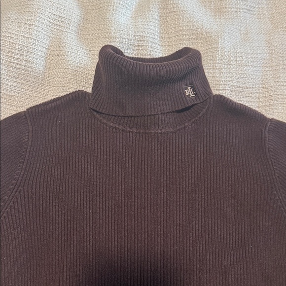 Ralph Lauren Dark Brown Turtleneck Sweater - Picture 2 of 7